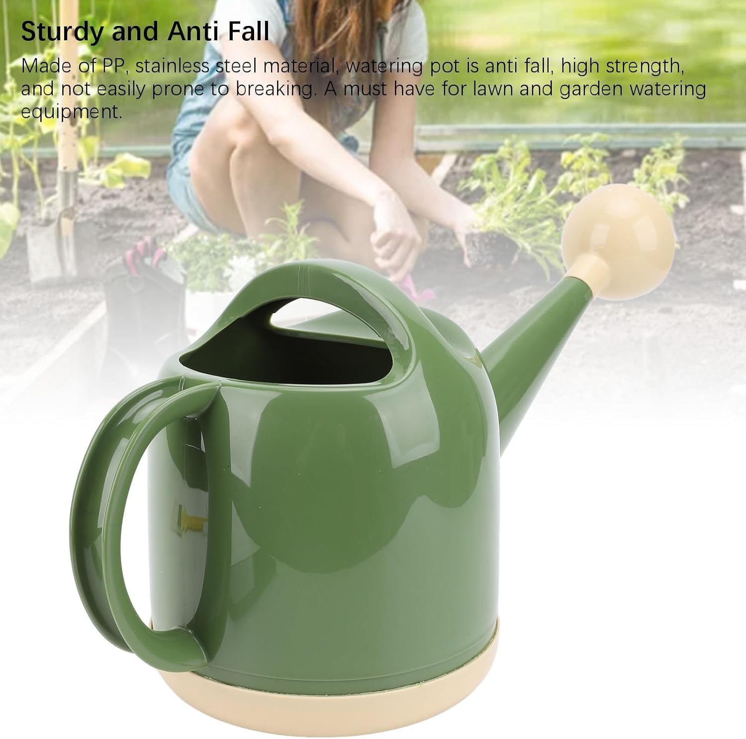 Watering Can Outdoor, 4l Plant Watering Devices Long Spout for House Plant Garden er (Dark Green)