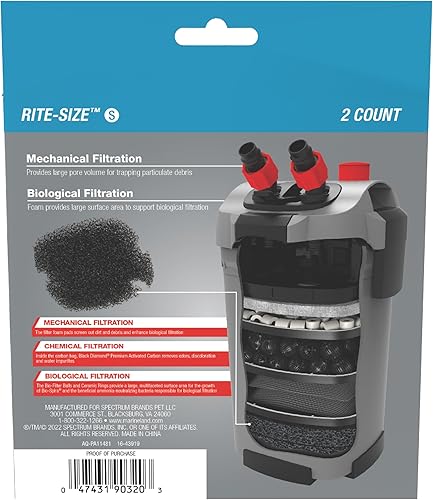 Miniatura 2 de Marineland Penguin - Cartucho de medios recargable, se adapta a filtros de alimentación de 200 y 350, modelo PA10093, negro