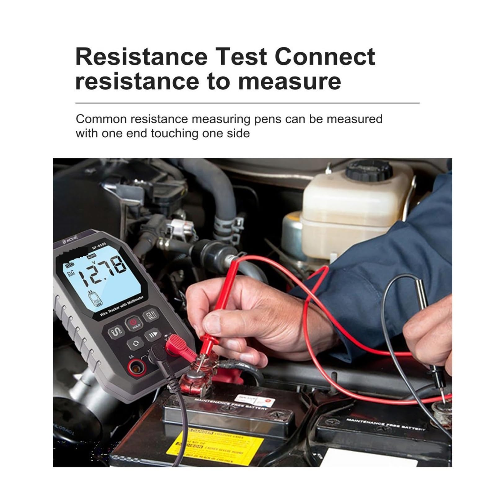 Tester Kabli Sieciowych 2 W 1 Multimetr Rezystancja Napięcia Prądu Wyszukiwarka Kabli Do Testu POE NCV AC DC LCD Wire Tracke