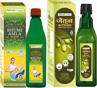 Harc Herbal Canada Bhumi Amla Juice (500ml) + Olive Vinegar(Sirka) 500ml || Healthy Combo Pack