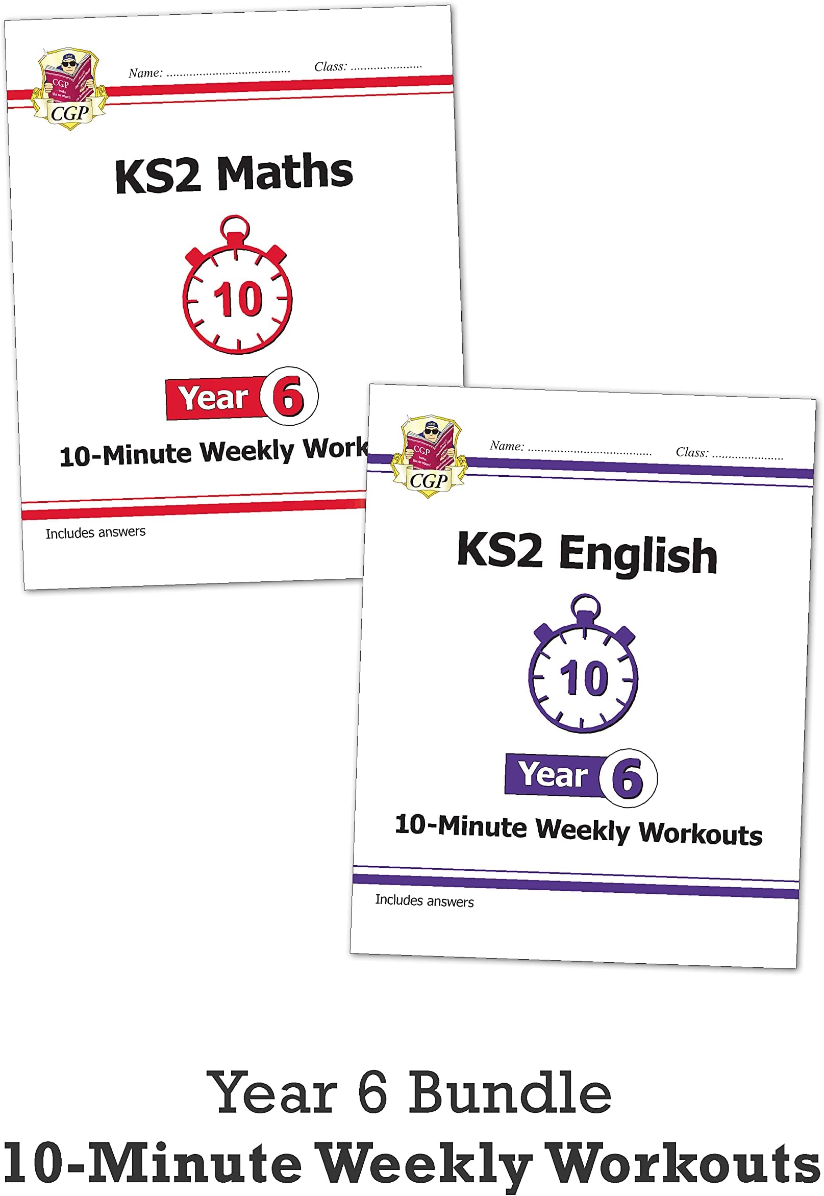 KS2 Maths and English 10-Minute Weekly Workouts Bundle - Year 6 Product Bundle