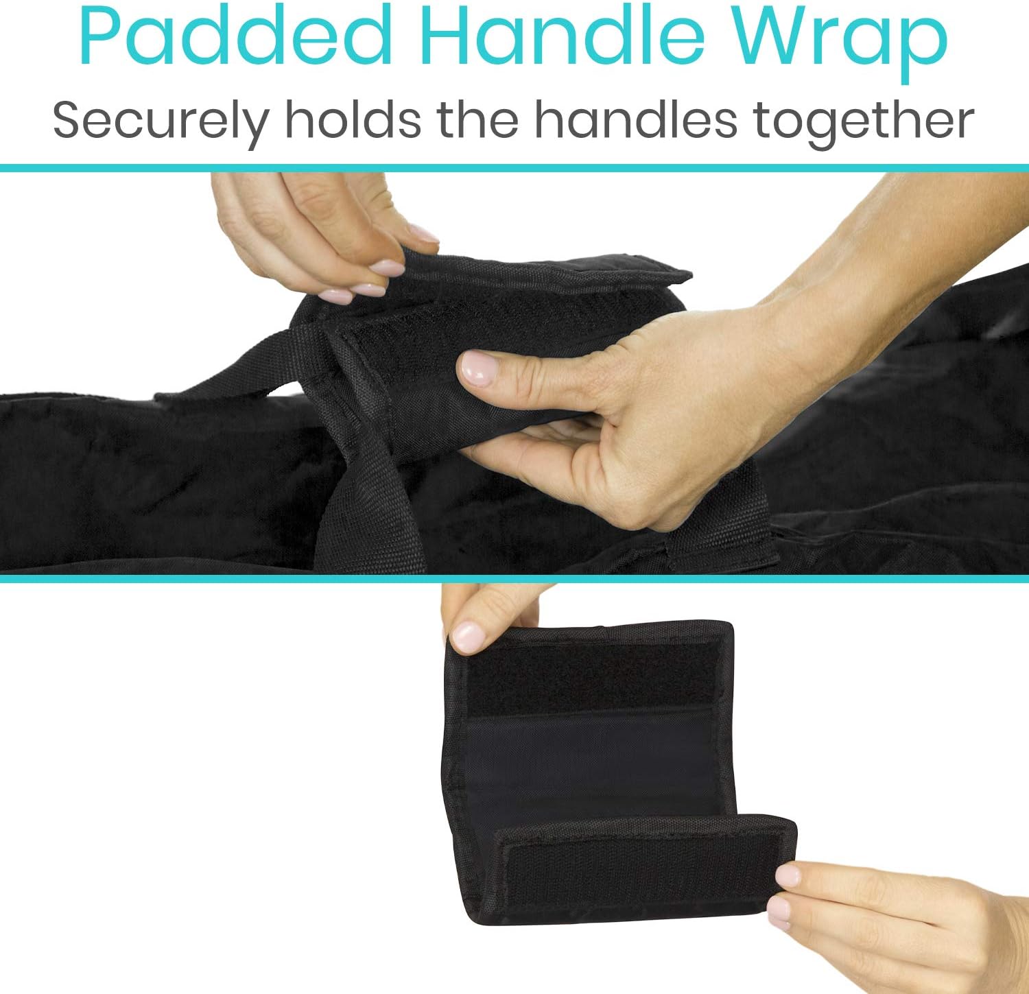 Vive Rollator Travel Bag - for Folding Walker, Compact Wheelchair Transport Chair - Lightweight, Portable Extra - Large Carry Case - Carrying Cover for Car and Airplane TSA Traveling : Health & Household