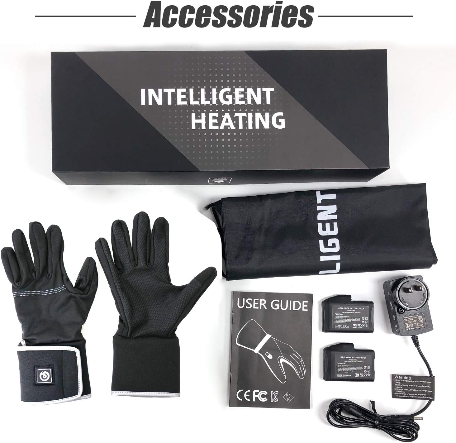 SAVIOR HEAT Heated Glove Liners for Men Women, Rechargeable Battery Electric Heated Gloves, Winter Warm Glove Liners, Thin Gloves Riding Ski Snowboarding Hiking Cycling Hand Warmers