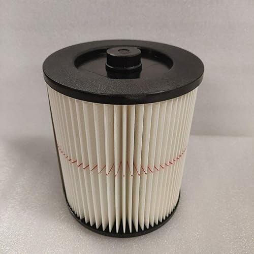 9-17816 Filtro de cartucho húmedo y seco con rayas rojas para Craftsman 17816, 9-17816, 17912, 17907 de 8.5 pulgadas y tapa de sellado