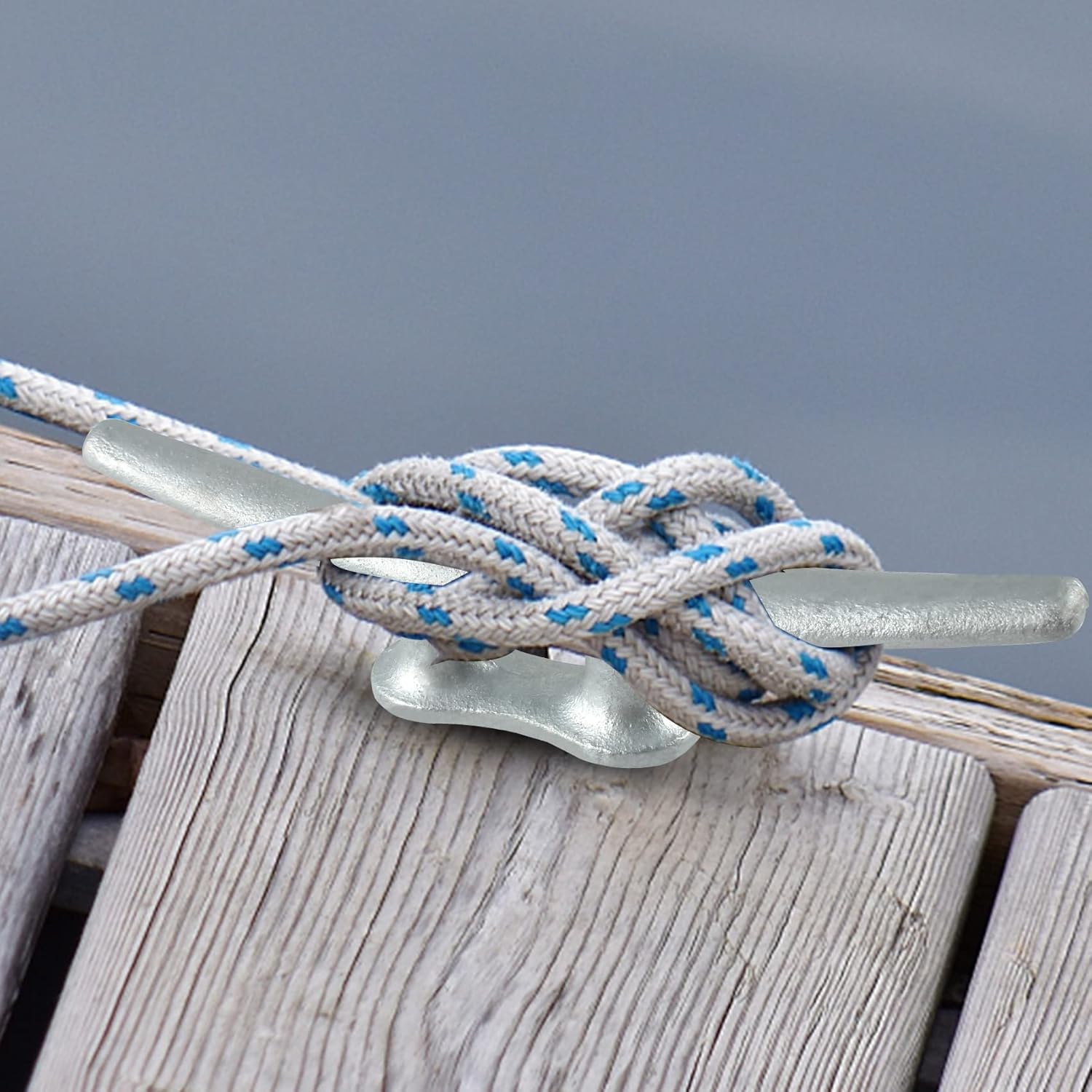 ORLANG 4 Inch/6 Inch/8 Inch/10 Inch Dock Cleat,Hot Dipped Galvanized Cast Iron/Electrophoretic Coated Boat Cleats with Hardware,Rope Cleat Boat Dock Cleat for Boat Docks,Decks or Nautical Decor