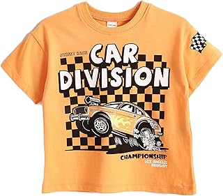 تيشرت مطبوع برقبة دائرية ضيقة للأولاد من ال سي وايكيكي