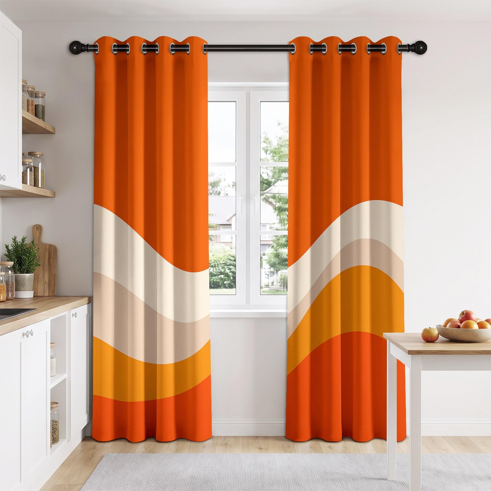 Zasłony zaciemniające w stylu vintage, wys. 229 x szer. 117 cm