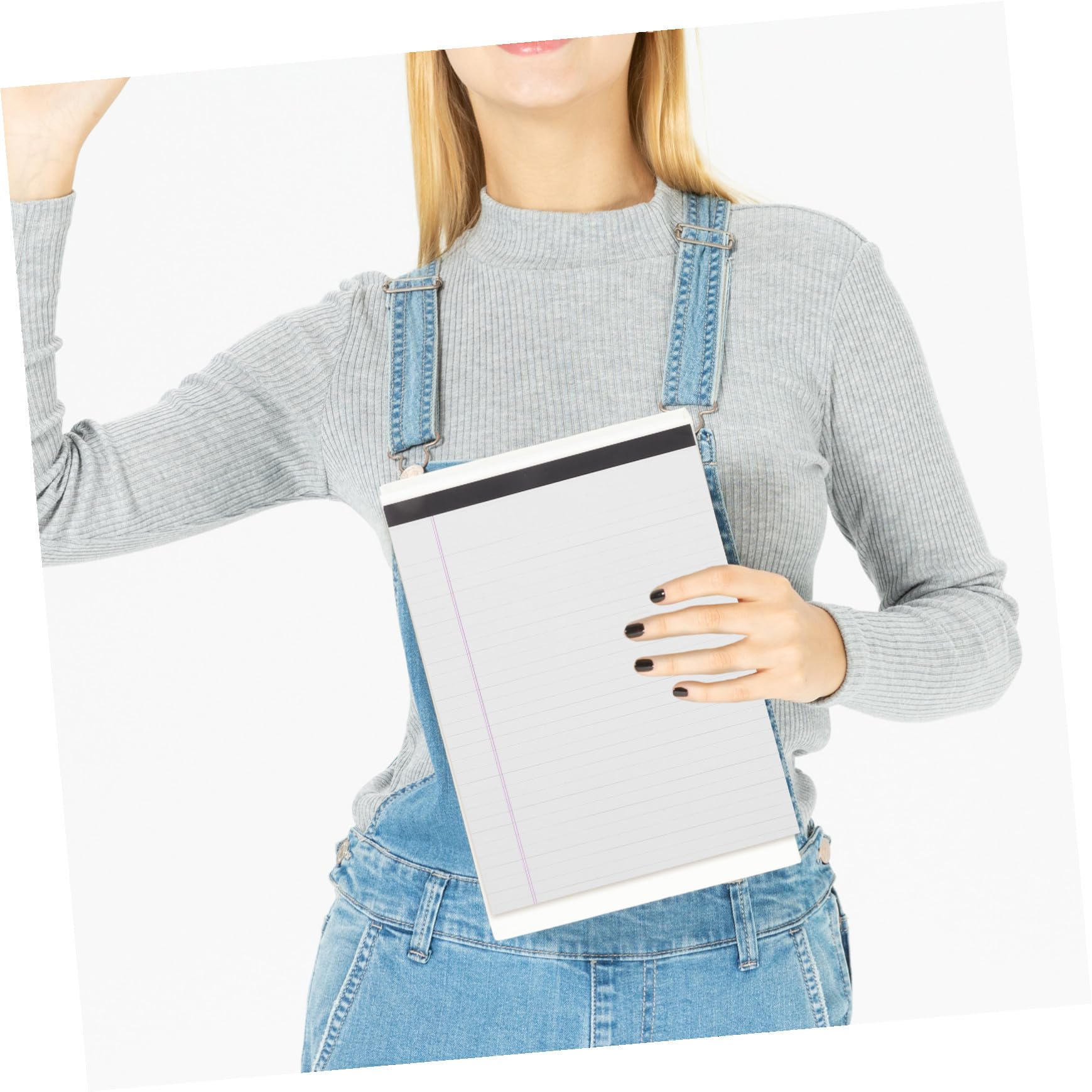 Block Notes Legale a Righe Larghe 4 Pezzi in Carta Bianca | Fogli Singoli, Stampa su Lato, Carta Liscia e Spessa, Studenti e Ufficio, per Disegno