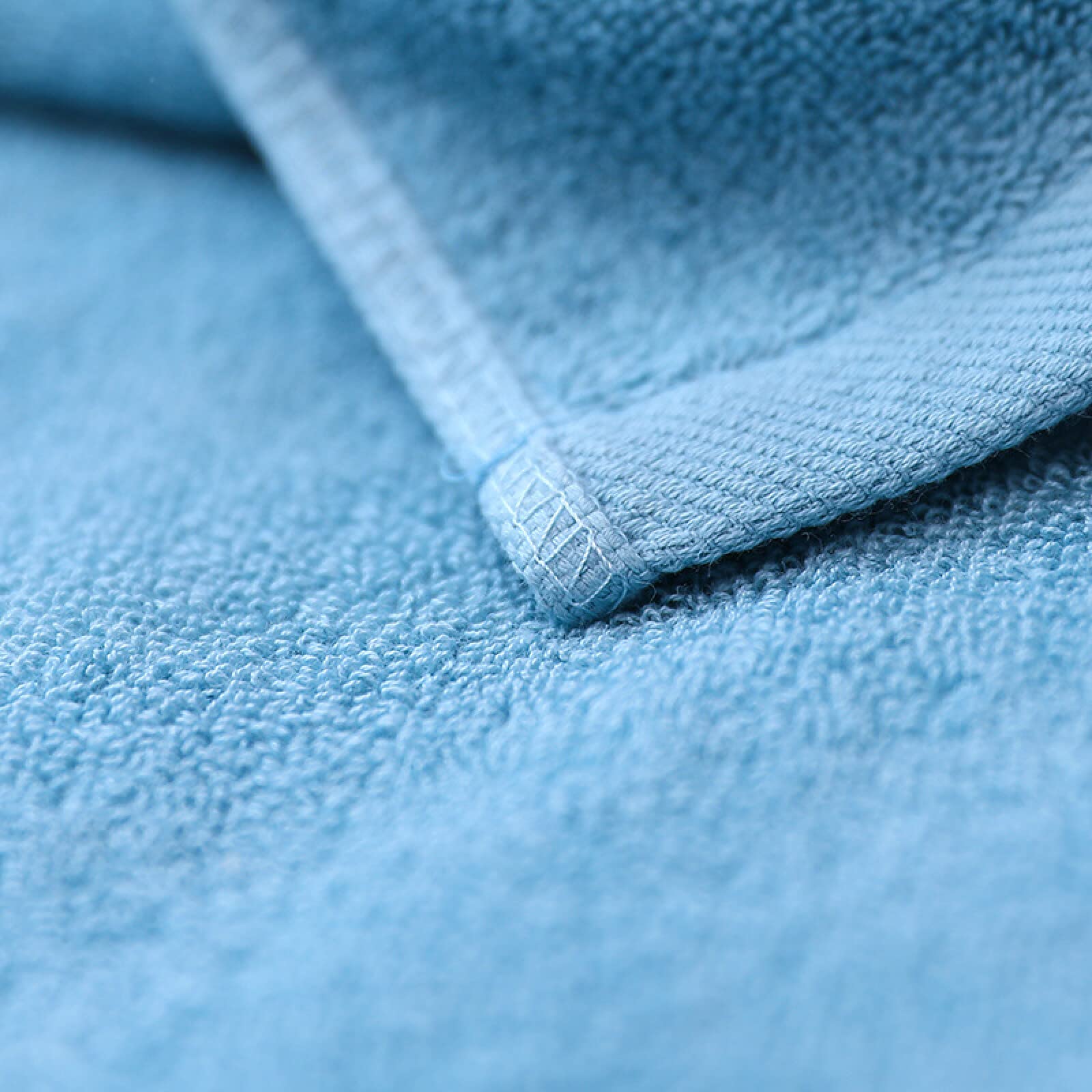 Juego de 3 piezas de toallas lisas 100% algodón, toallas gruesas y toallas de baño, azul B, 70 x 140 + 34 x 74 + 34 x 34 cm,Toalla de baño grande marron,altamente absorbentes Suave y Grueso Altam