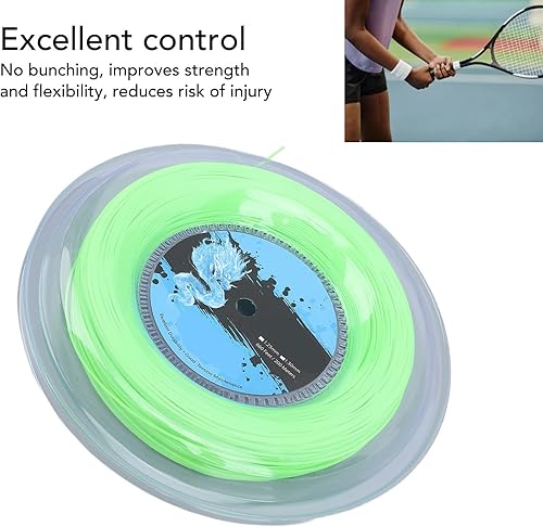 Miniatura 4 de Cuerda de tenis de poliéster, suavidad y potencia, jugadores ofensivos que buscan durabilidad, cuerda de raqueta de tenis de carrete de 656.2 ft