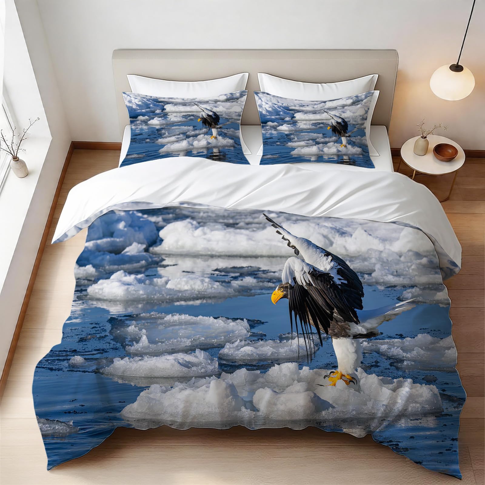 Housse de couette 240x260 pygargue zippée pour en finir avec la couette qui glisse