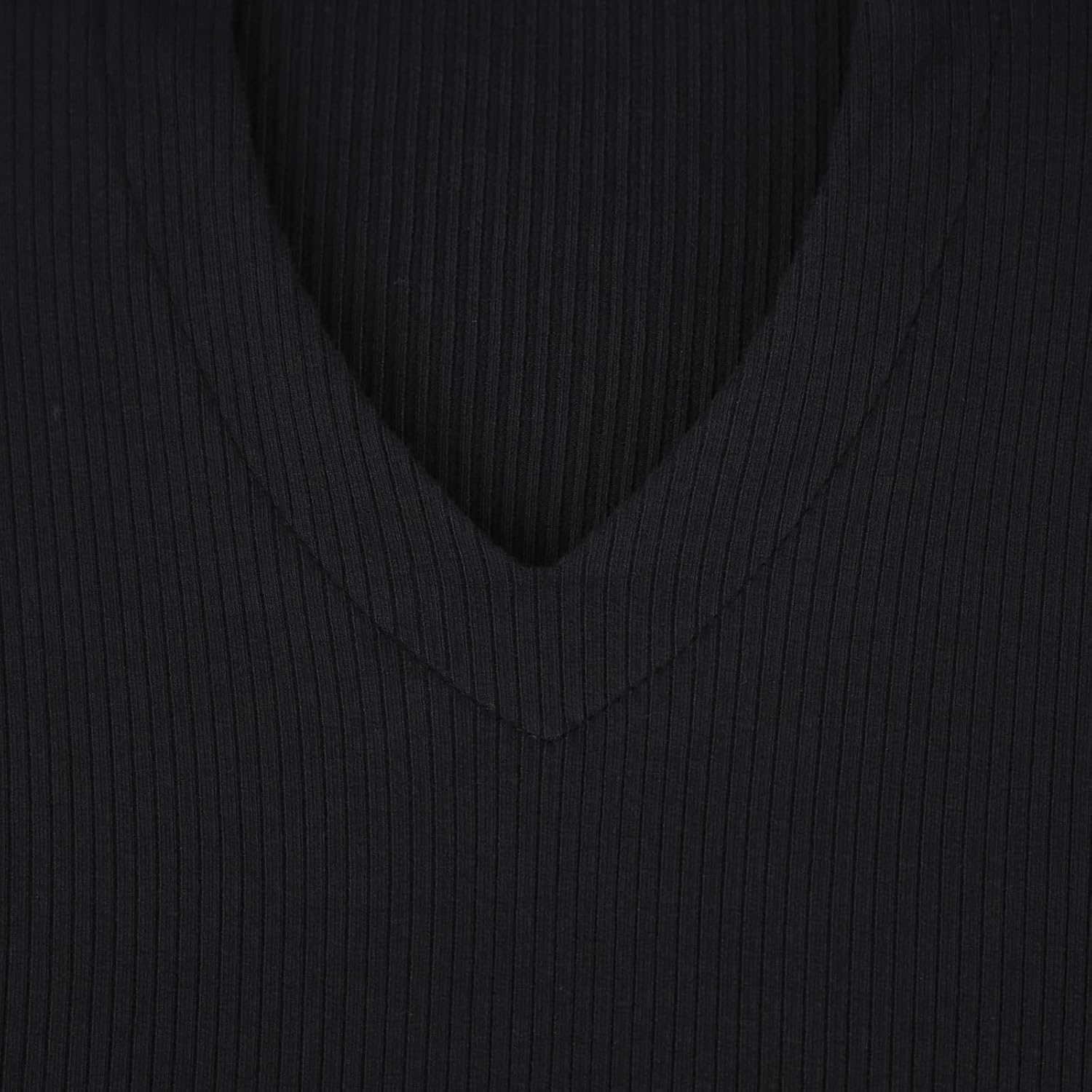 BAISHENGGT Womens Polo Shirts Long Sleeve Business Casual Basic Tops V Neck Ribbed Knit Sweater Slim Fitted Work Blouses - Image 7