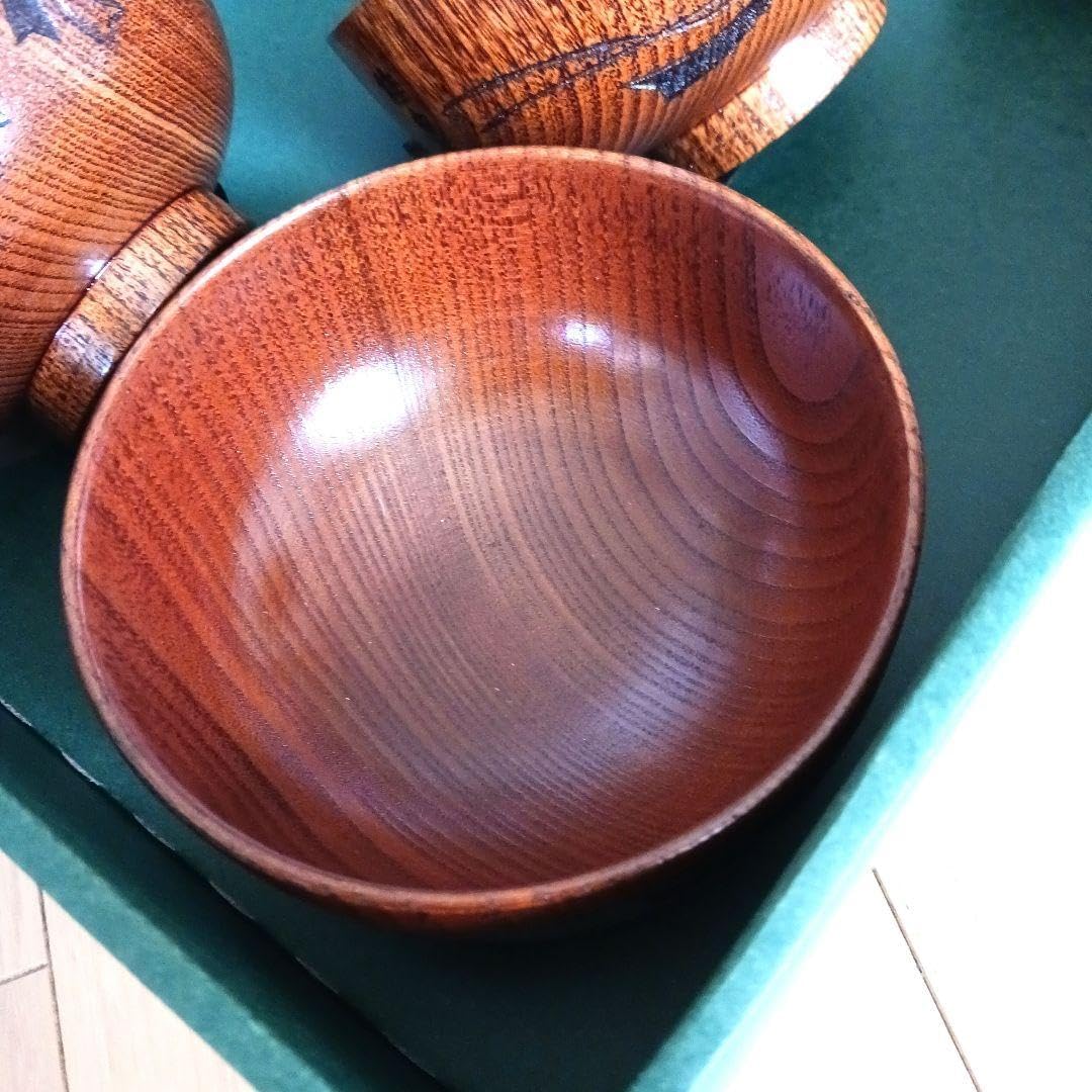 輪島塗木製 お椀 吸物椀 骨董 時代蒔絵 縁起鶴 お正月の用意に☆5脚G30