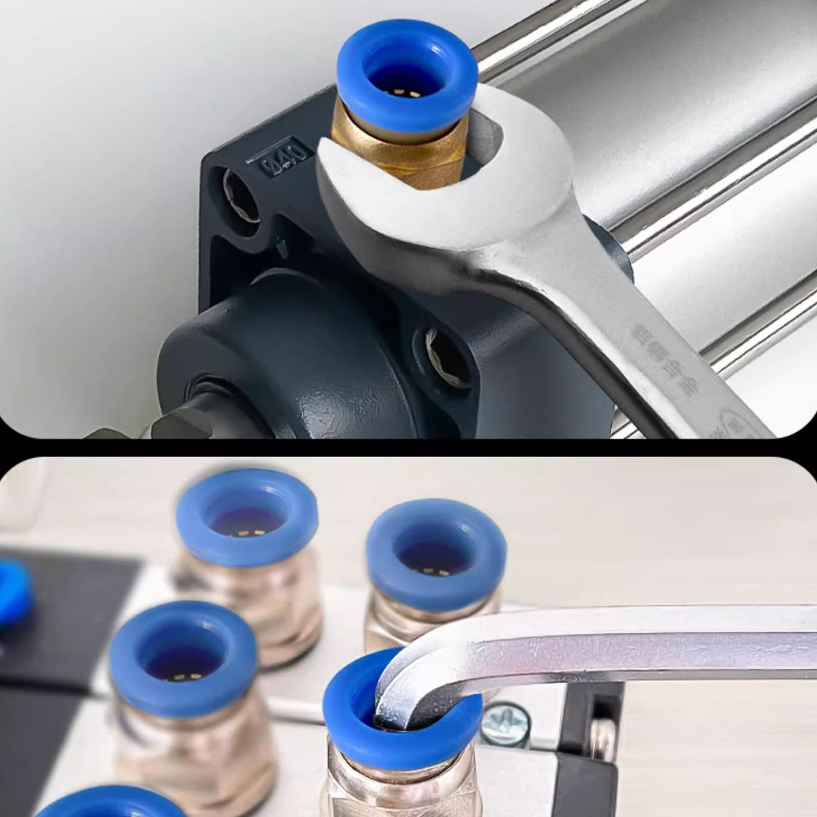Raccordo a Innesto 1/4" 1/8" 3/8" 4mm 6mm 8mm 10mm Pneumatico Filettatura Maschio a Sgancio Rapido per Aria Industria Automatica 10 Pezzi (10 mm 1/4")