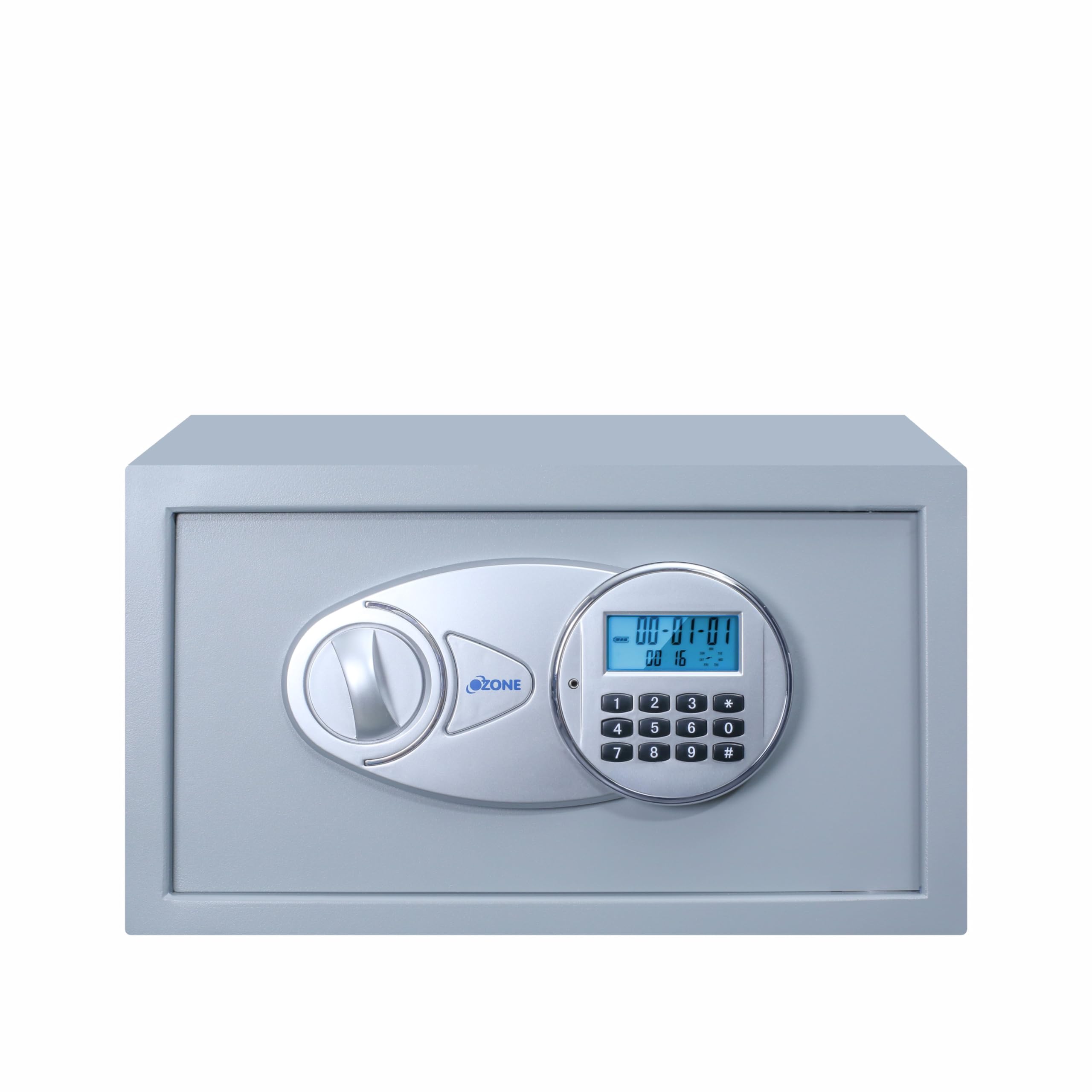 Ozone 9.2 Litres Digital Safe Locker for Home & Office – Digital Lock, 1-Way Unlocking (Password), Size: 200H x 350W x 200D mm, Weight: 5.9kg, 2-Year Warranty (Grey)