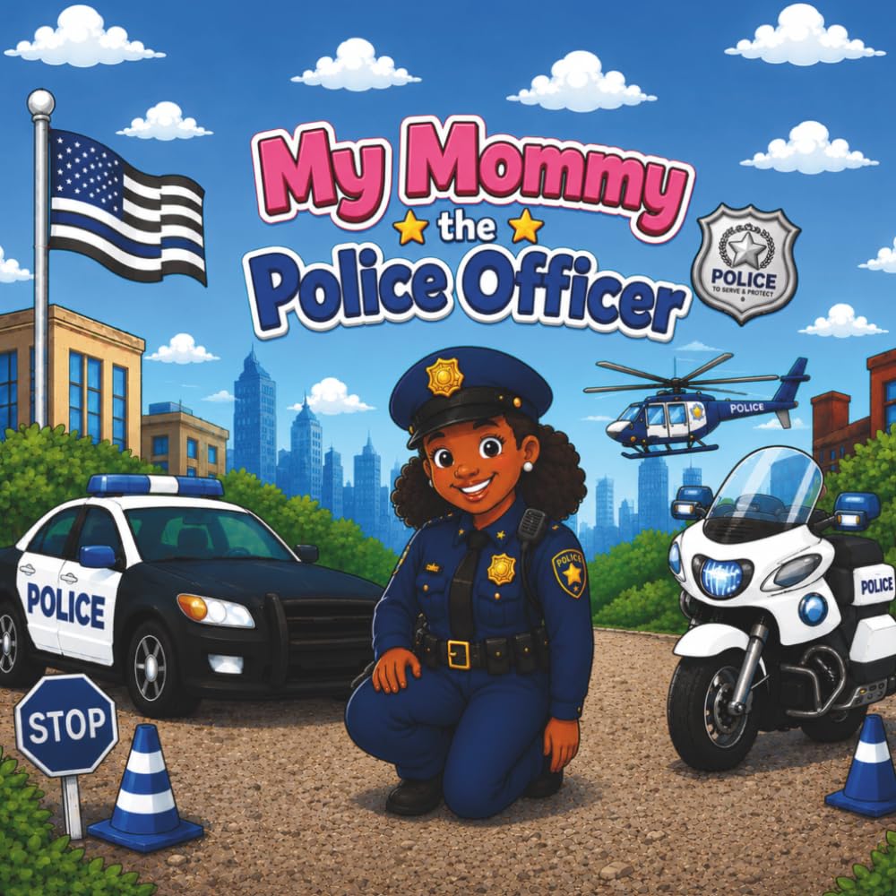 My Mommy the Police Officer: mommy and me time, police images, ages 3-7, great keepsake, duplicate images so you color same image as child is, Great gift for moms
