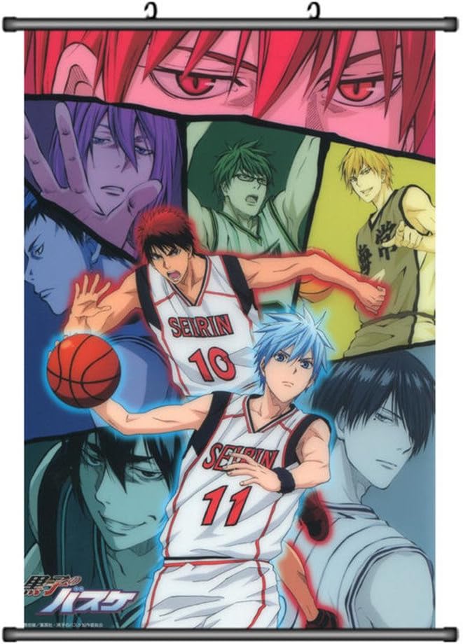 ScorpioL Kuroko no Basket Cartoon Anime Cosplay Fabric Wall Scroll Poster 16"x23"