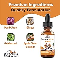 Vista 5 de Alivio de la alergia para gatos – Ayuda a apoyar la alergia y el alivio de la picazón para gatos – Alergia a los gatos – Alivio de la picazón