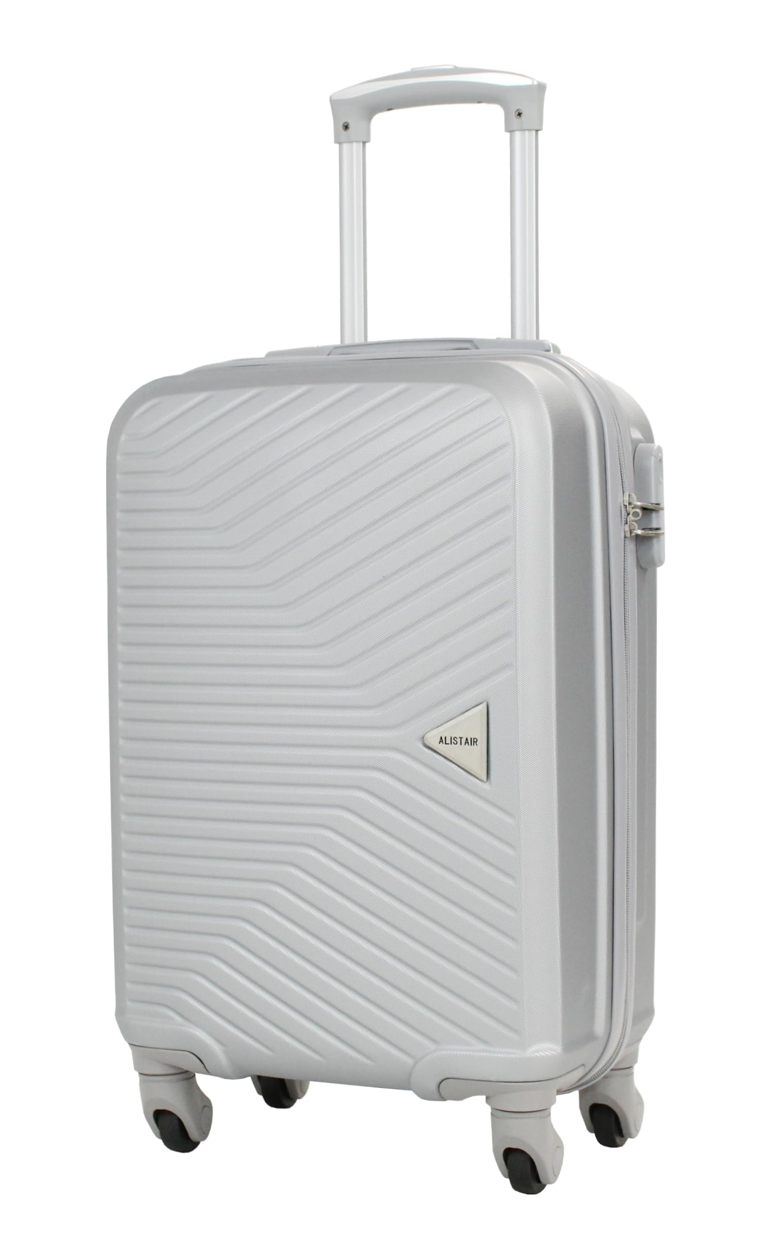 ALISTAIR "Iron Valise Cabine 55 cm - Marque Française - Garantie 2 Ans en France (Argent)