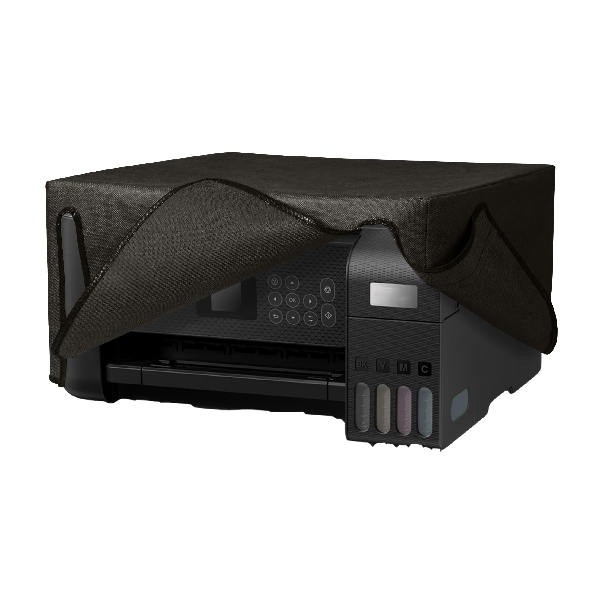 kwmobile Obudowa kompatybilna z Epson EcoTank ET-2820 / ET-2810/2870 / 2880/2861 / 2862 - Osłona przeciwpyłowa drukarki - Ciemnoszara ochronna podszewka