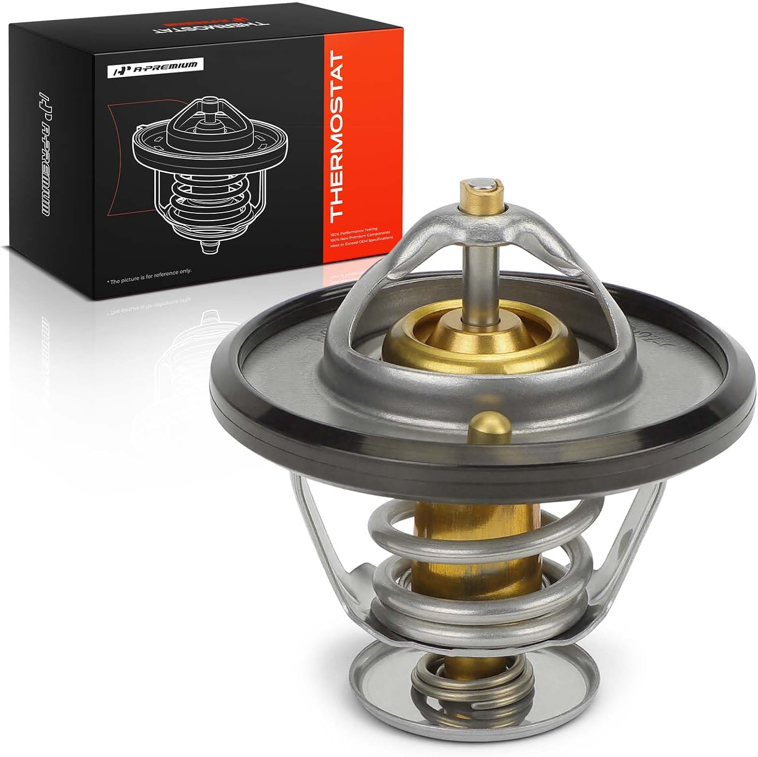 A-Premium Engine Coolant Thermostat with O-ring Compatible with Subaru Outback, Forester, Impreza, CrossTrek, Legacy, XV Crosstrek, BRZ & Mitsubishi Outlander, Lancer, RVR & Scion FR-S & Toyota GR86