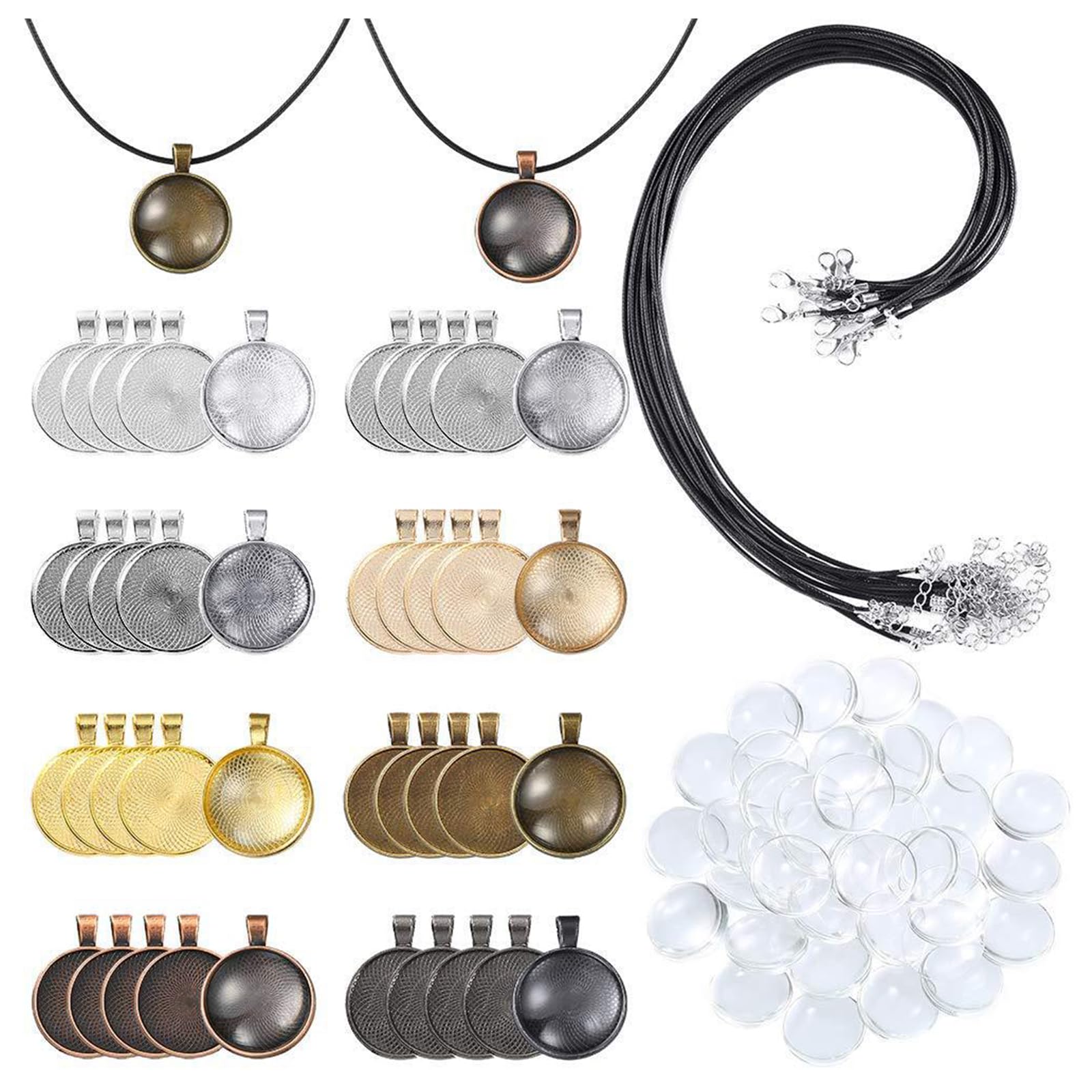 Lot De 10 Réglages Anciens Pour Cabochon 20mm - Alliage Argenté