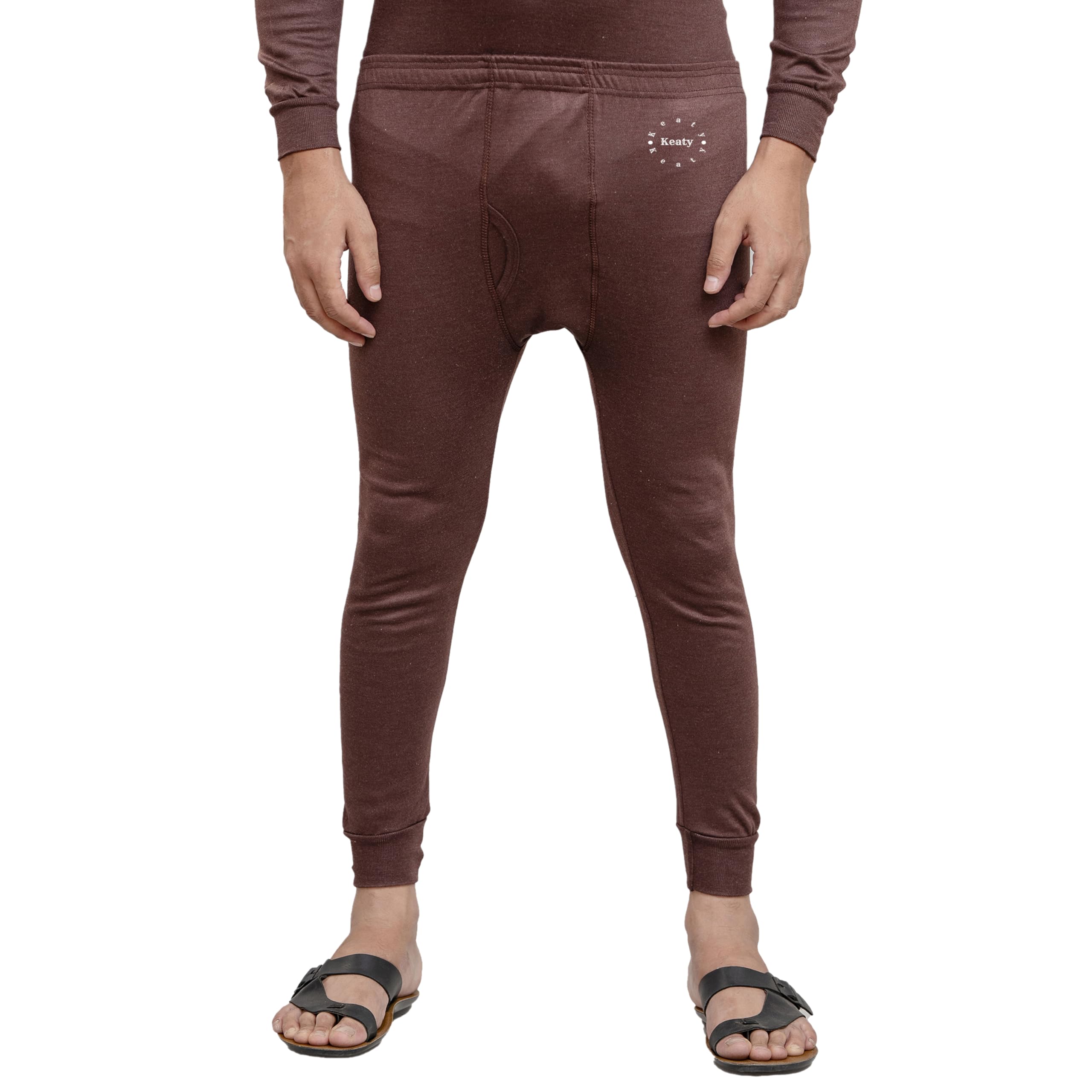 Men’s Winter Thermal Bottom | Wool Blend Warm Lower | Slim Fit Thermal Innerwear Pajama for Cold Weather | Body Warmer Bottoms-image-0