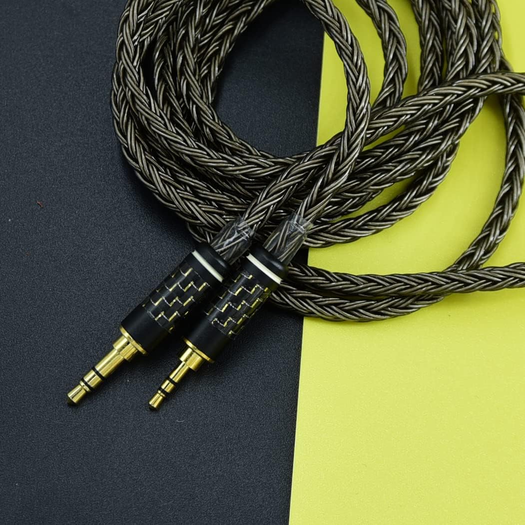 Mini TRS Jack 3.5 Male to 2.5 mm Stereo aux Male Audio Input Cable Speaker line 7n OCC for Headphone Sound pc earpiece (3m(9.85ft), Black)