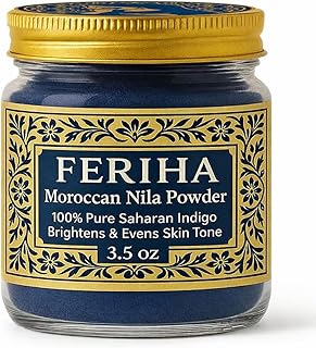 FERIHA Polvo marroquí de Nila – 100% índigo s...