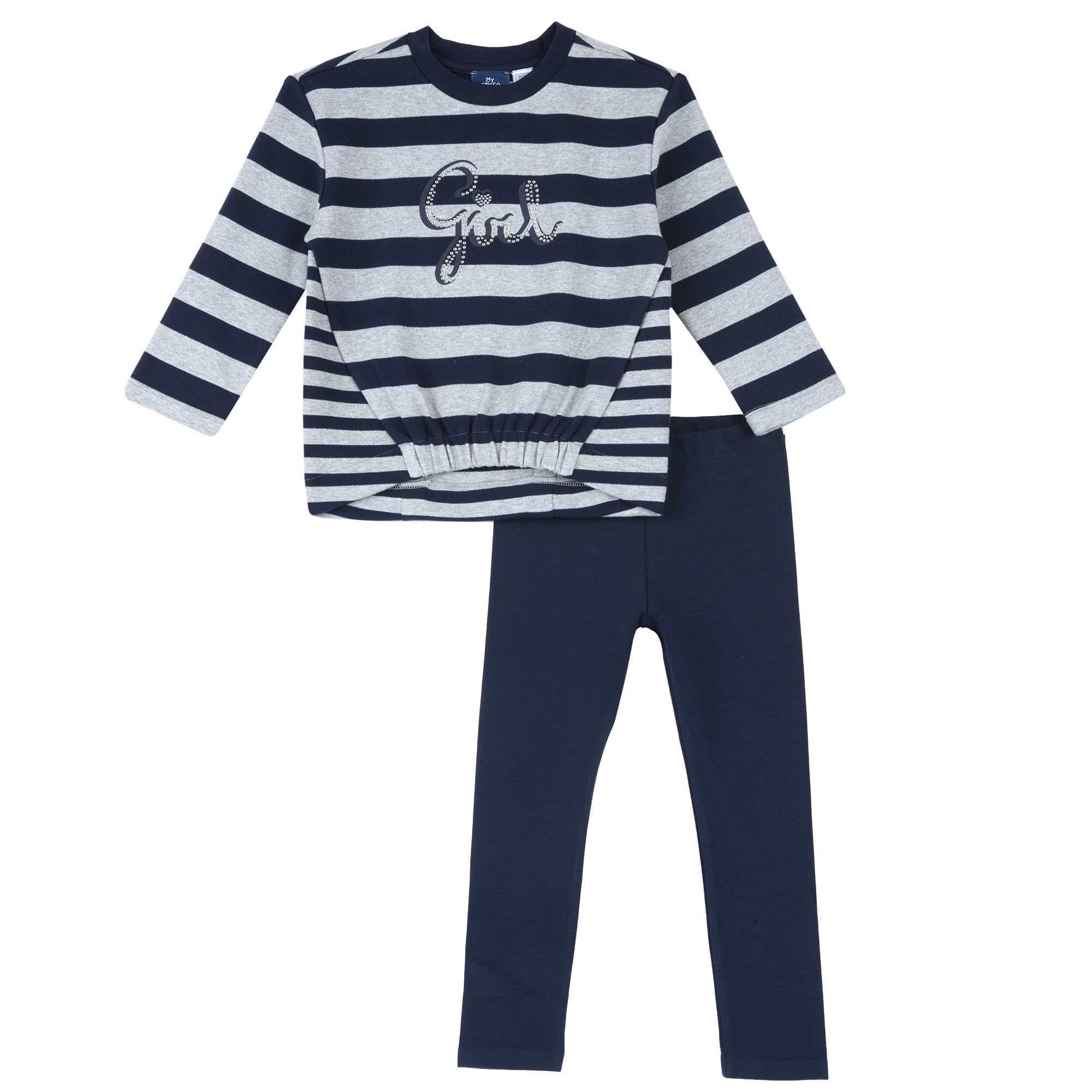 Chicco, Completo Bambina con Maglietta e Leggings, in Caldo e Morbido Tessuto, Lavabile in Lavatrice, Abbigliamento Bambina e Ragazza, Designed in Italy