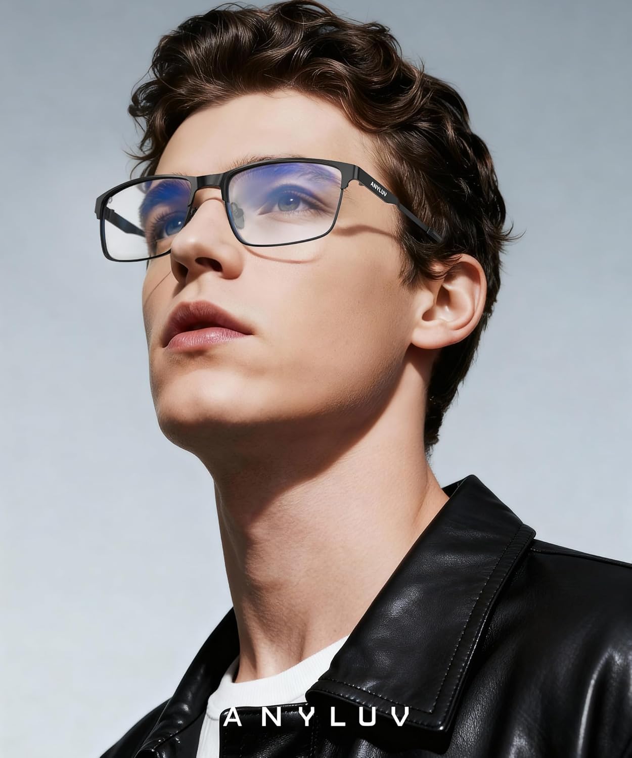 ANYLUV Blue Light Glasses for Men/Women, Lightweight Blue Light Blocking Glasses, Anti-Eye Strain Computer Glasses for Gaming - Image 2