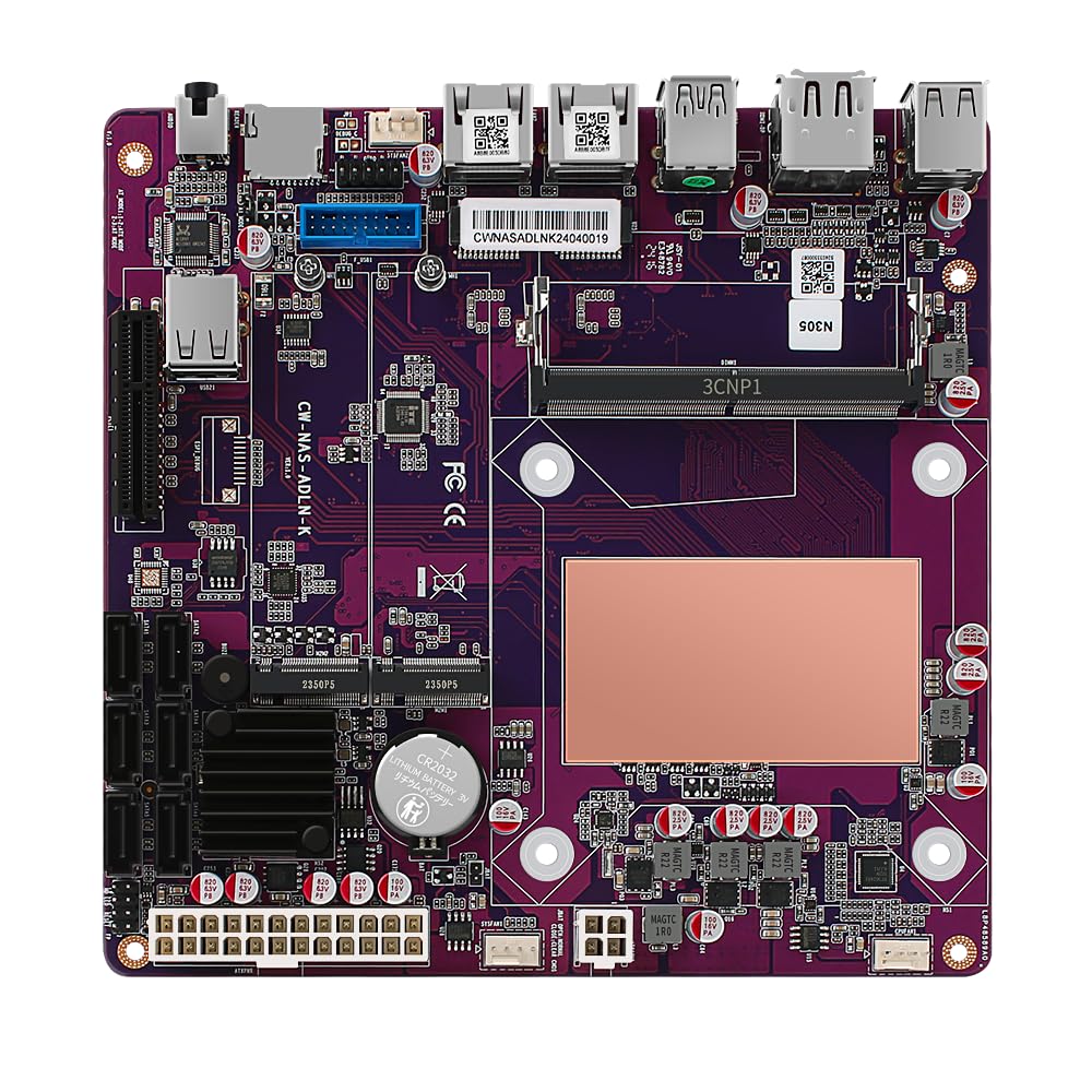 Amazon.com: CWWK N100/i3-N305 six-Bay NAS Monster Board/2 RJ45