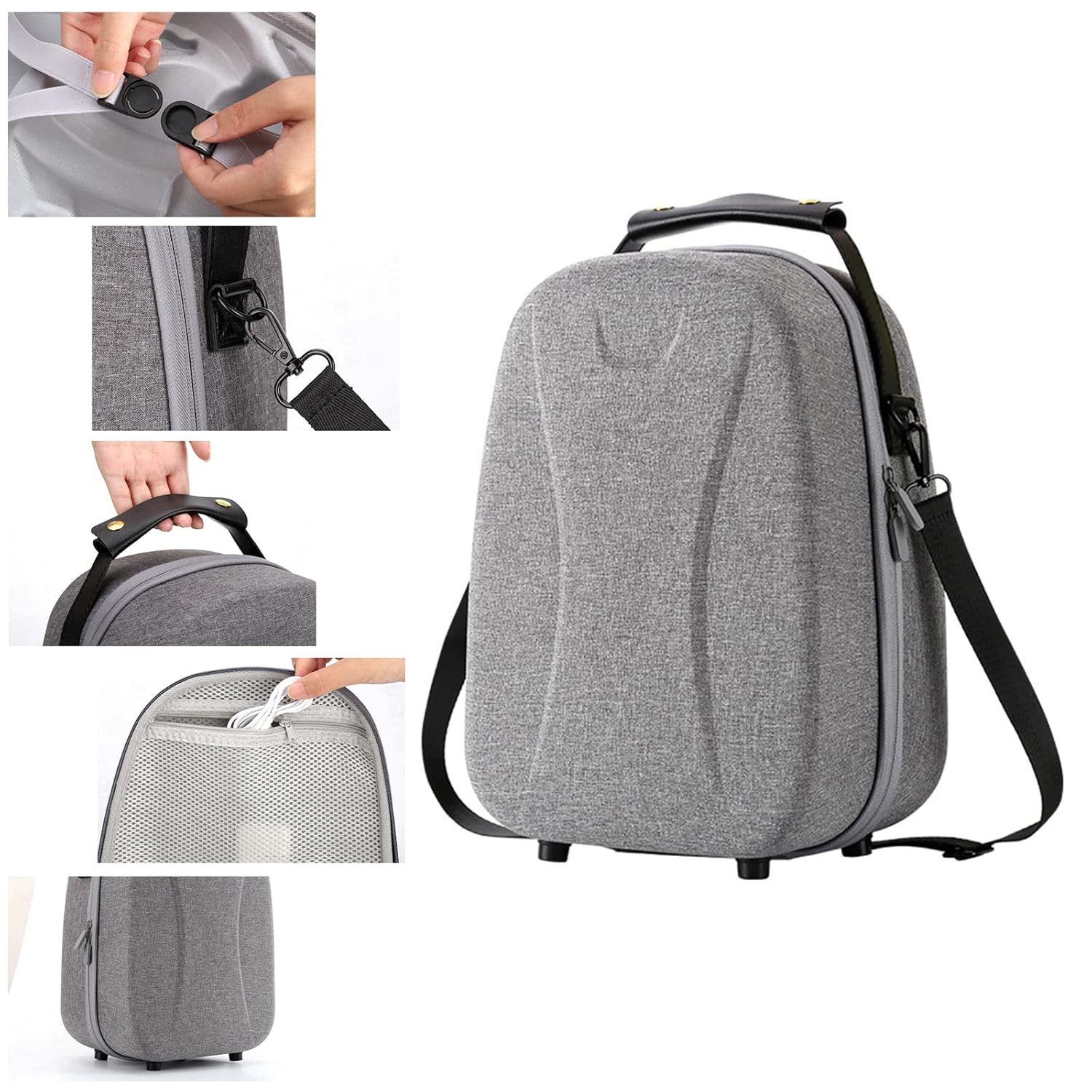 Ywmsfl Shockproof Traveling Box EVA Carrying Bags For VR2 Headset Storage Holder Zipper Organizers Easy To Open Close Storage Bags With Zipper