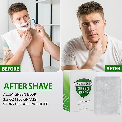 Miniatura 3 de Bloque de alumbre natural para después del afeitado, 3.5 onzas (3.53 oz) calmante de la piel y calma instantánea de la maquinilla de afeitar