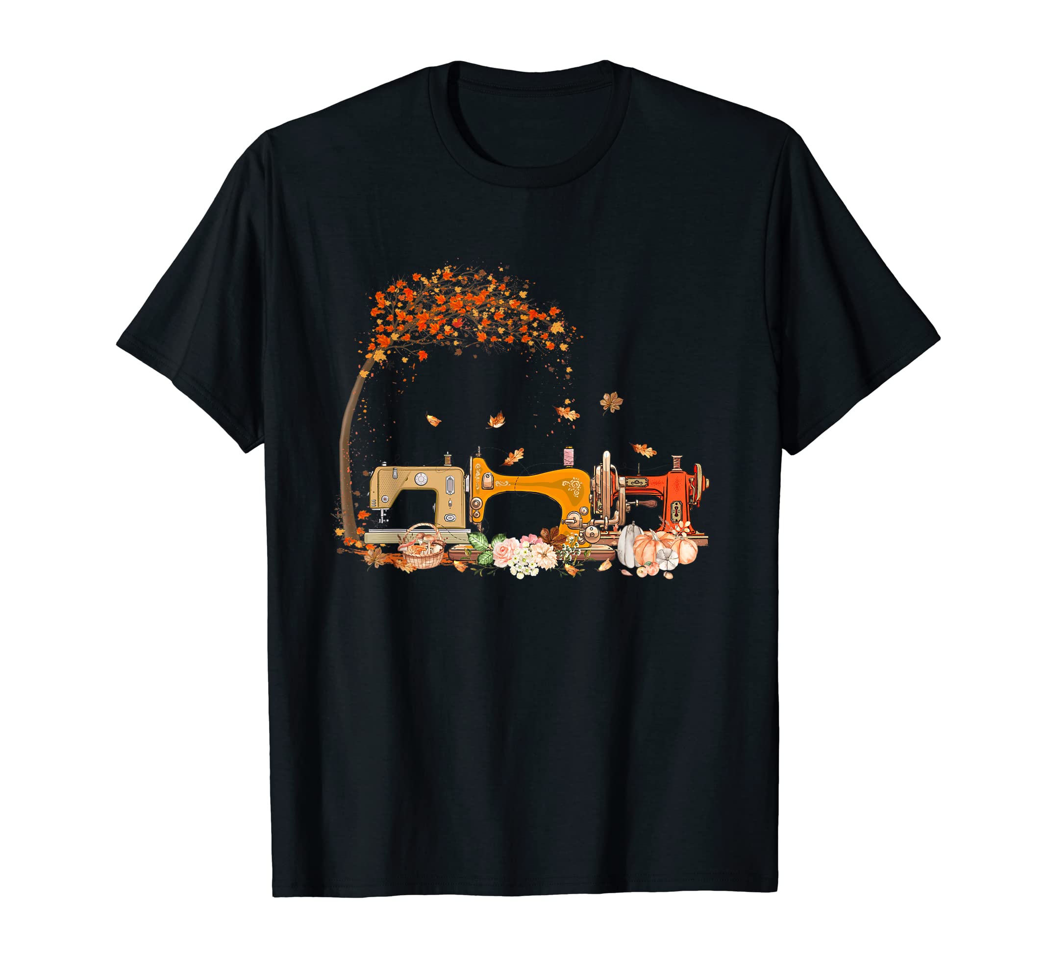 Sewing Machine Sewing Quilting Lover Quilter Fall Vibes T-Shirt