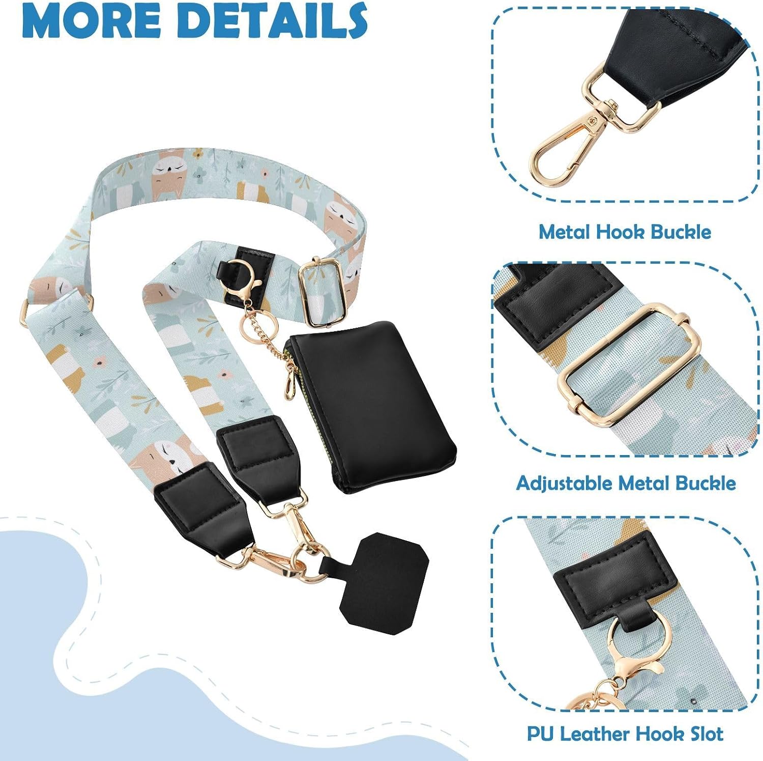 Cell Phone Lanyard Cute Cartoon on The Prairie Fox Camera Charm Lanyard | Camera Charm Lanyard with Wallet, Gift,Birthday Gifts for Friends,