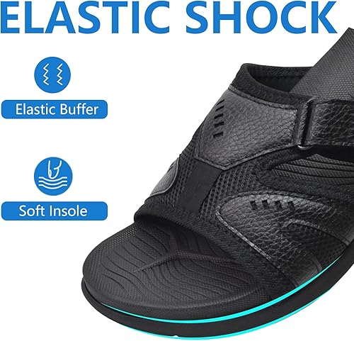 Miniatura 5 de COFACE Sandalias de recuperación deportiva para hombre, fascitis plantar, suaves, ligeras, ortopédicas