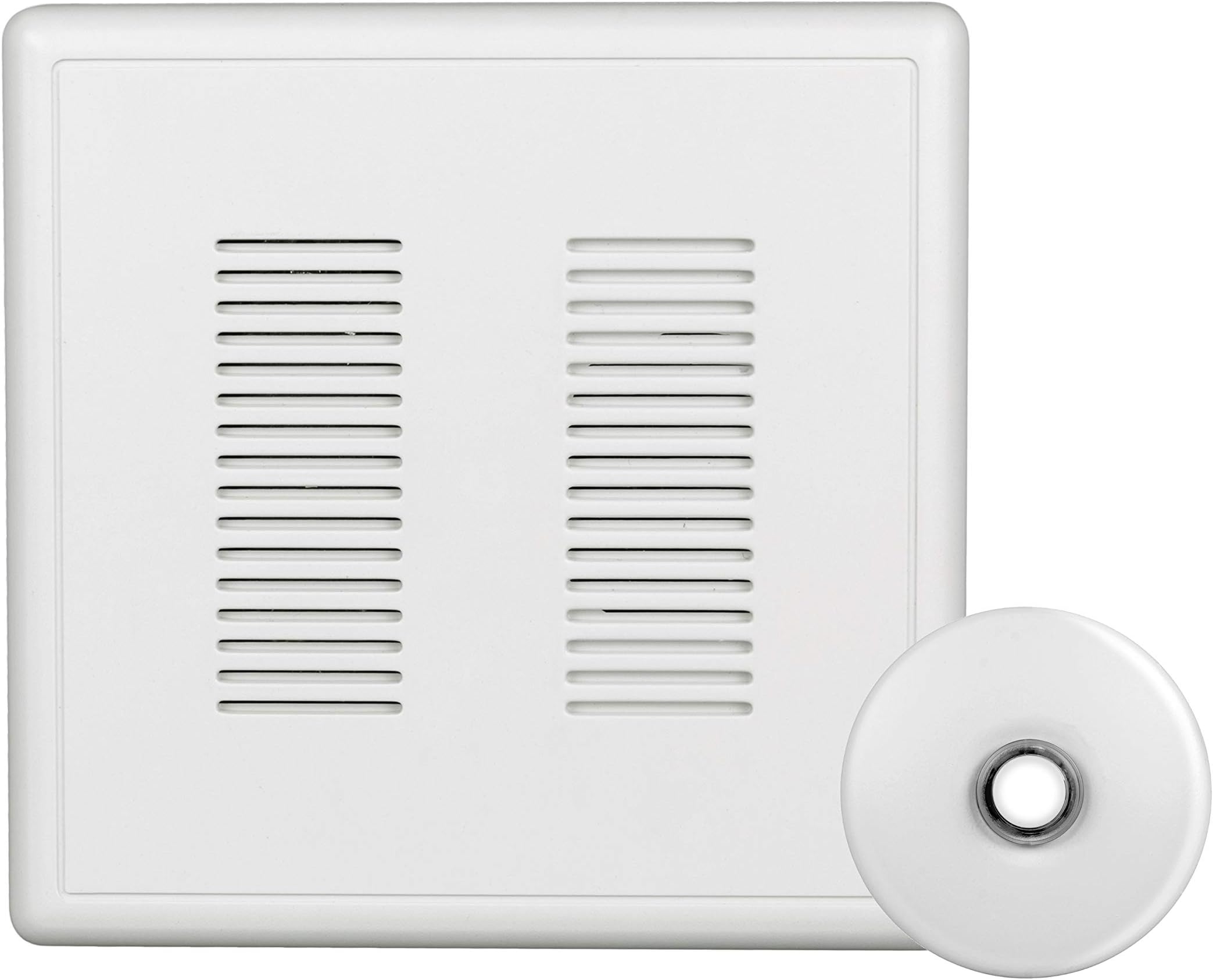 Heath Zenith 81A Wired Door Chime with Column Cover, White Doorbell