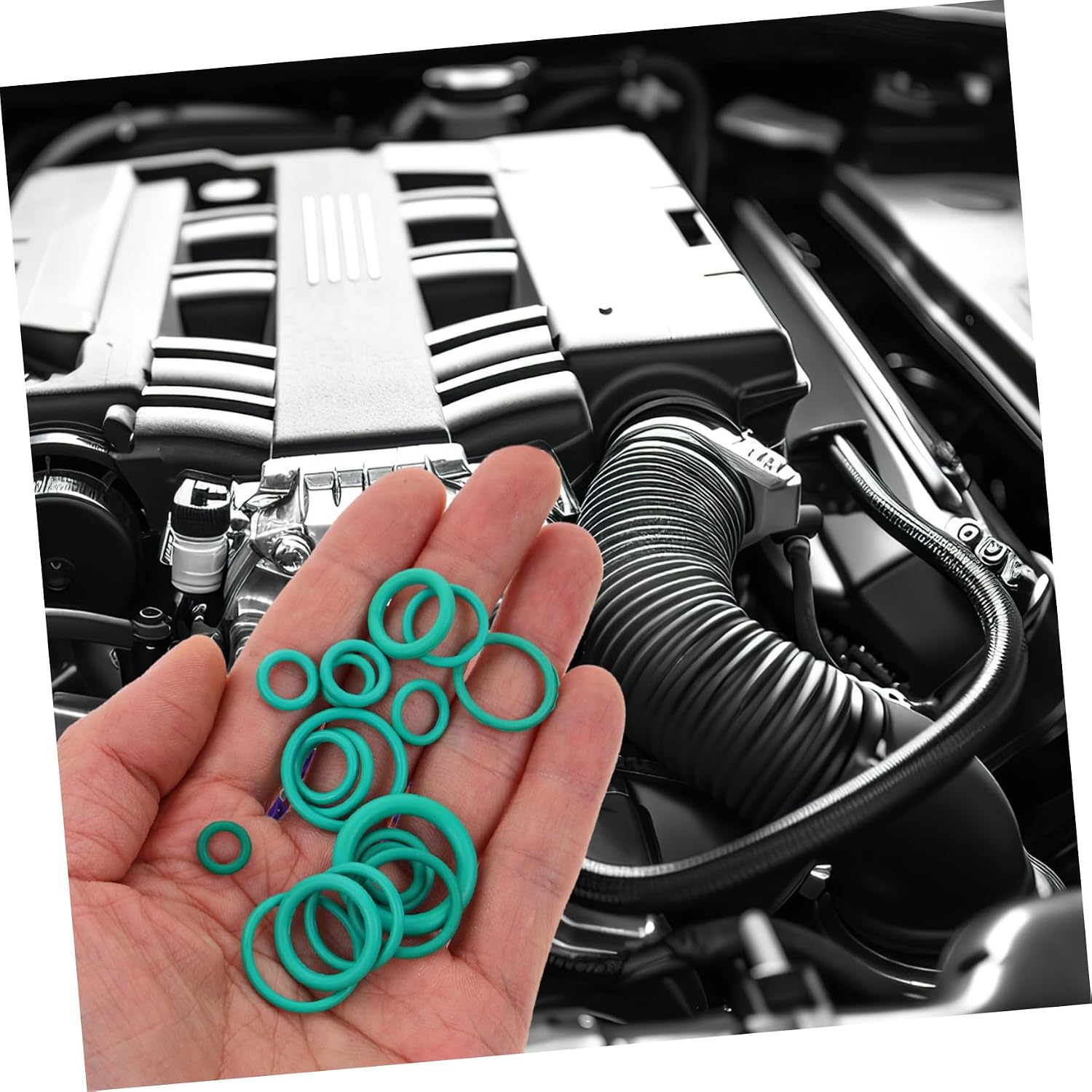 270pcs Butyl Rubber O Ring Kit for Car Air Conditioning Compressor Seal Rings Assortment Set with Sealing Performance for Automotive Ac Repair and DIY Maintenance
