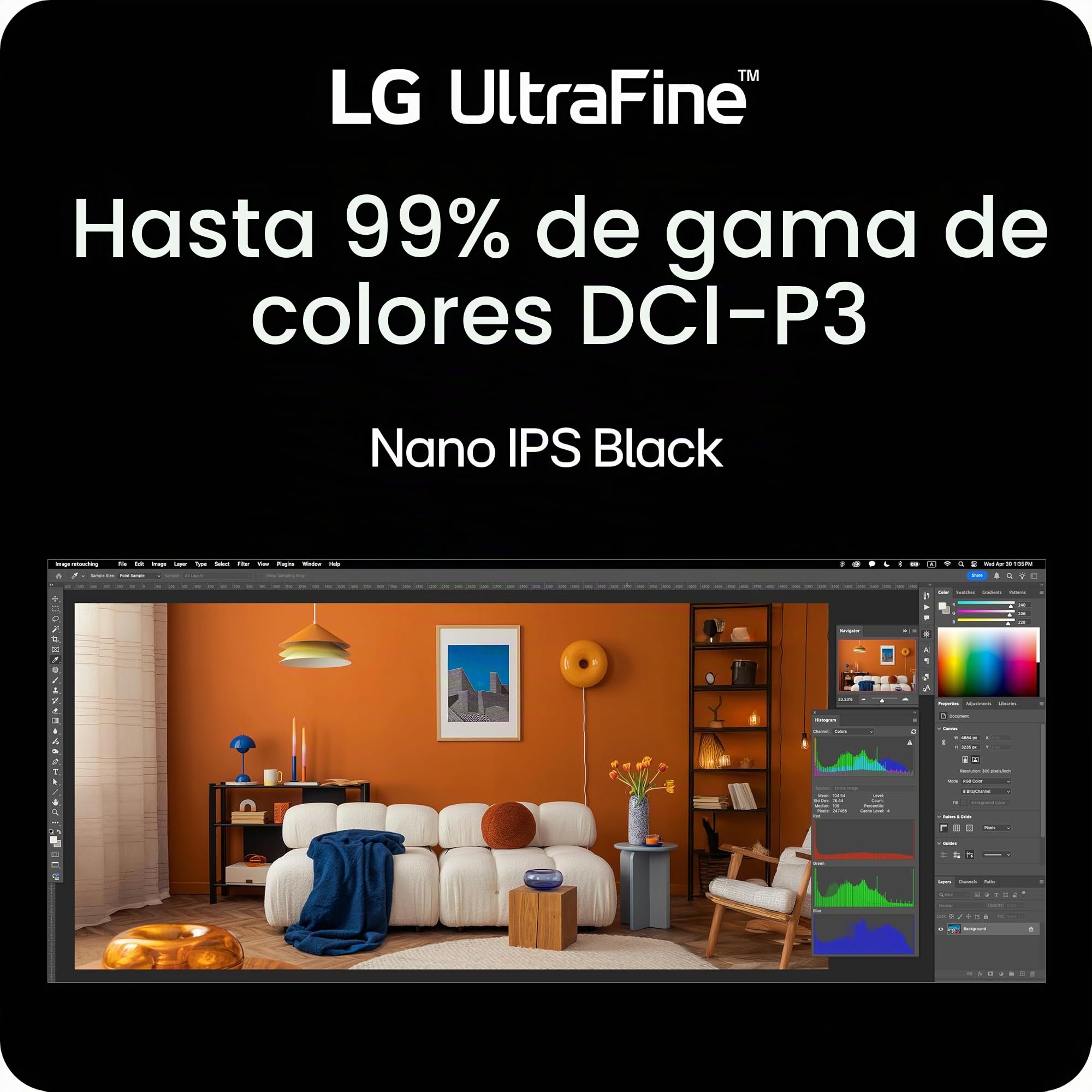 LG 40U990A-W Monitor Curvo Nano IPS de 40 Pulgadas, Ultrafino 5K2K WUHD (5120 x 2160), Thunderbolt 5, DisplayHDR 600, Potencia integrada, Altavoz, 120Hz, HDMI 2.1, DP 2.1, USB C, inclinación/Altura