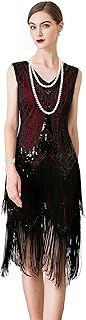 Women's Flapper Dresses 1920s Beaded Fringed Great Gatsby Dress - Buy now