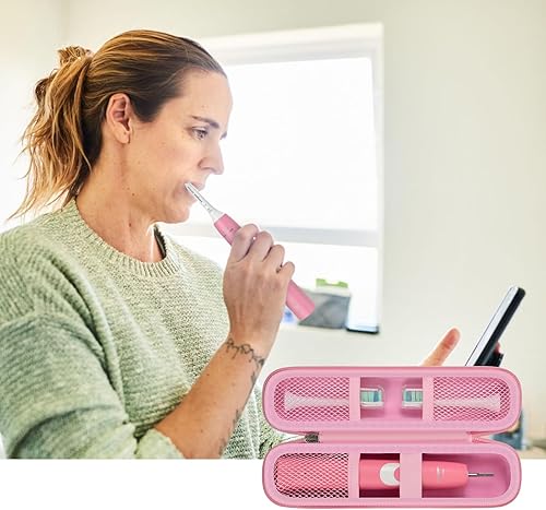 Vista 32 de Funda de viaje para cepillo de dientes compatible con Oral-B Pro 1000, 2000, 3000, 3500, 1500/ para cepillo de dientes eléctrico Philips Sonicare