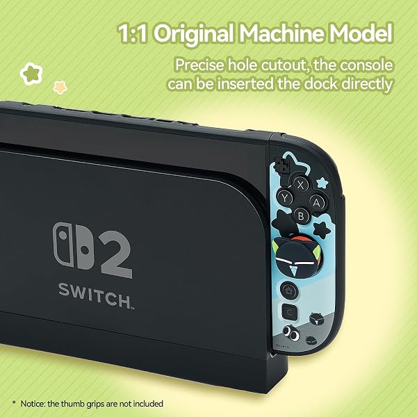 GeekShare Protective Case Compatible with Switch 2, Hard PC Slim Dockable Shell Cover Compatible with Switch 2025 Game Console and Joystick Controllers - The HEI Serie - 5