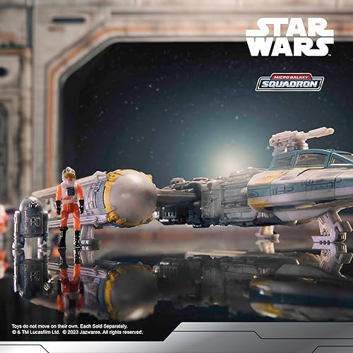 Miniatura 13 de Star Wars Micro Galaxy Squadron V-Wing Starfighter - Vehículo de clase de armadura ligera de 3 pulgadas con dos accesorios de micro figura de 1