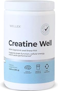 Papillex Creatine Well Clean Creatine Powder for Brain Energy & Muscle Tone with Cognizin & SharpPS