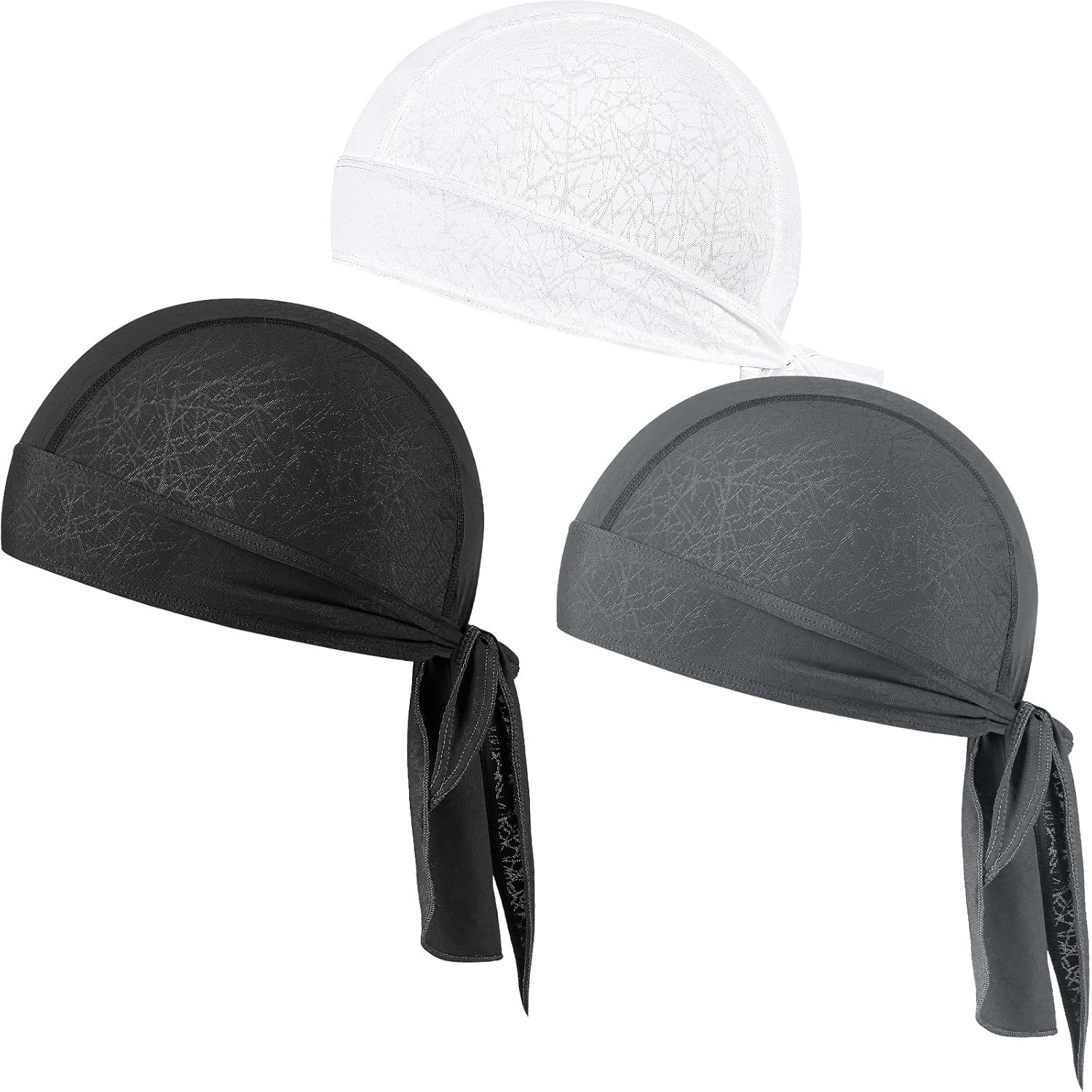 GXCROR Cooling Bandana Cap Sweat Wicking Helmet Liners Skull Caps Doo Rag for Motorcycle Bicycle Running Outdoor Work