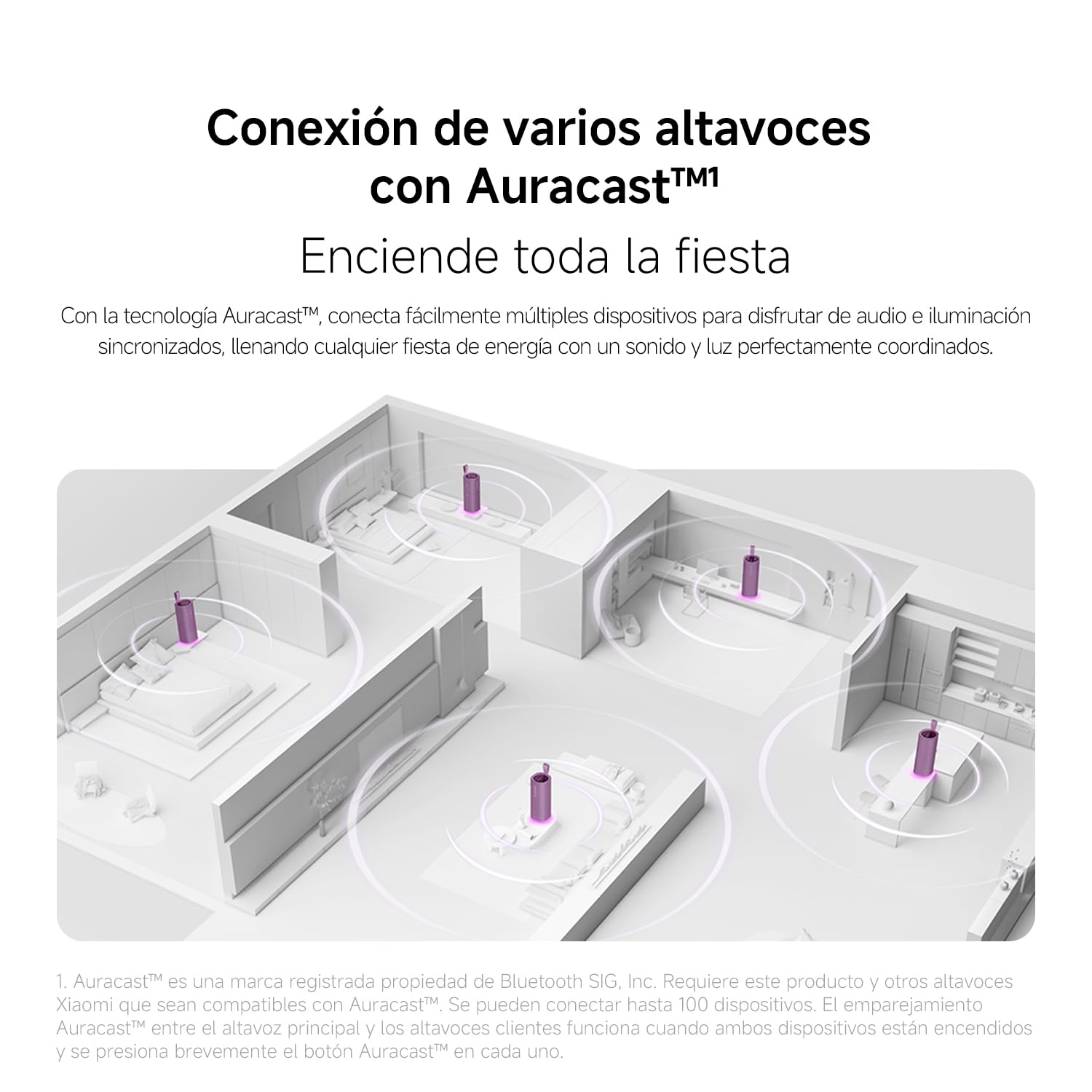 XIAOMI Sound Play Altavoz Bluetooth Portátil 18W, Sonido Inmersivo Potente, Auracast Multi-Speaker, Luz RGB Ambiental, 14 Horas de Batería, IP68 Waterproof, TWS Pairing, Bluetooth 6.0, USB-C, Negro