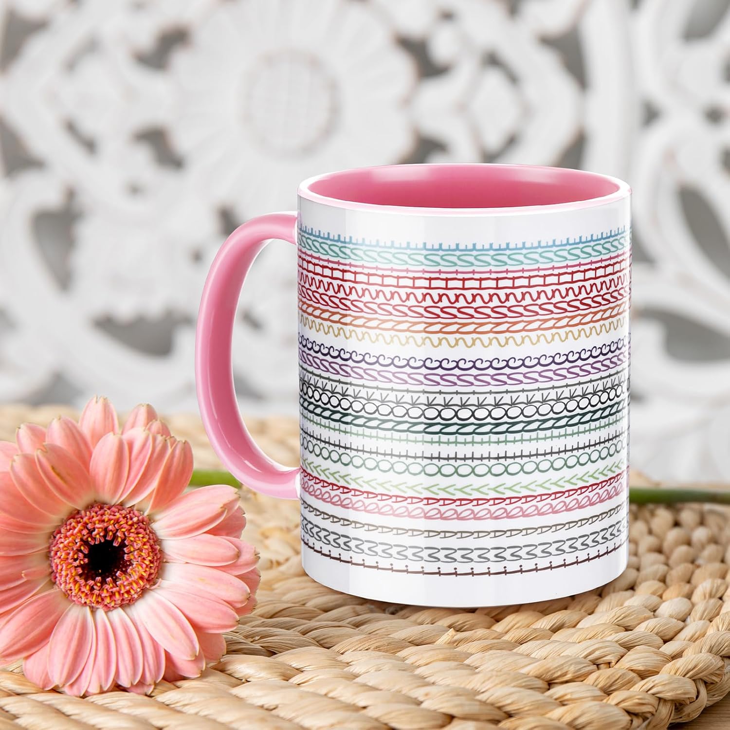 Remerry Funny Birthday Gifts Message Coffee Mug for Women Men, Christmas Funny Gift for Adults, White Elephant Gifts Novelty Coffee Mugs Work Mug for Coworker, Friends, Colleague(11oz,Pink)