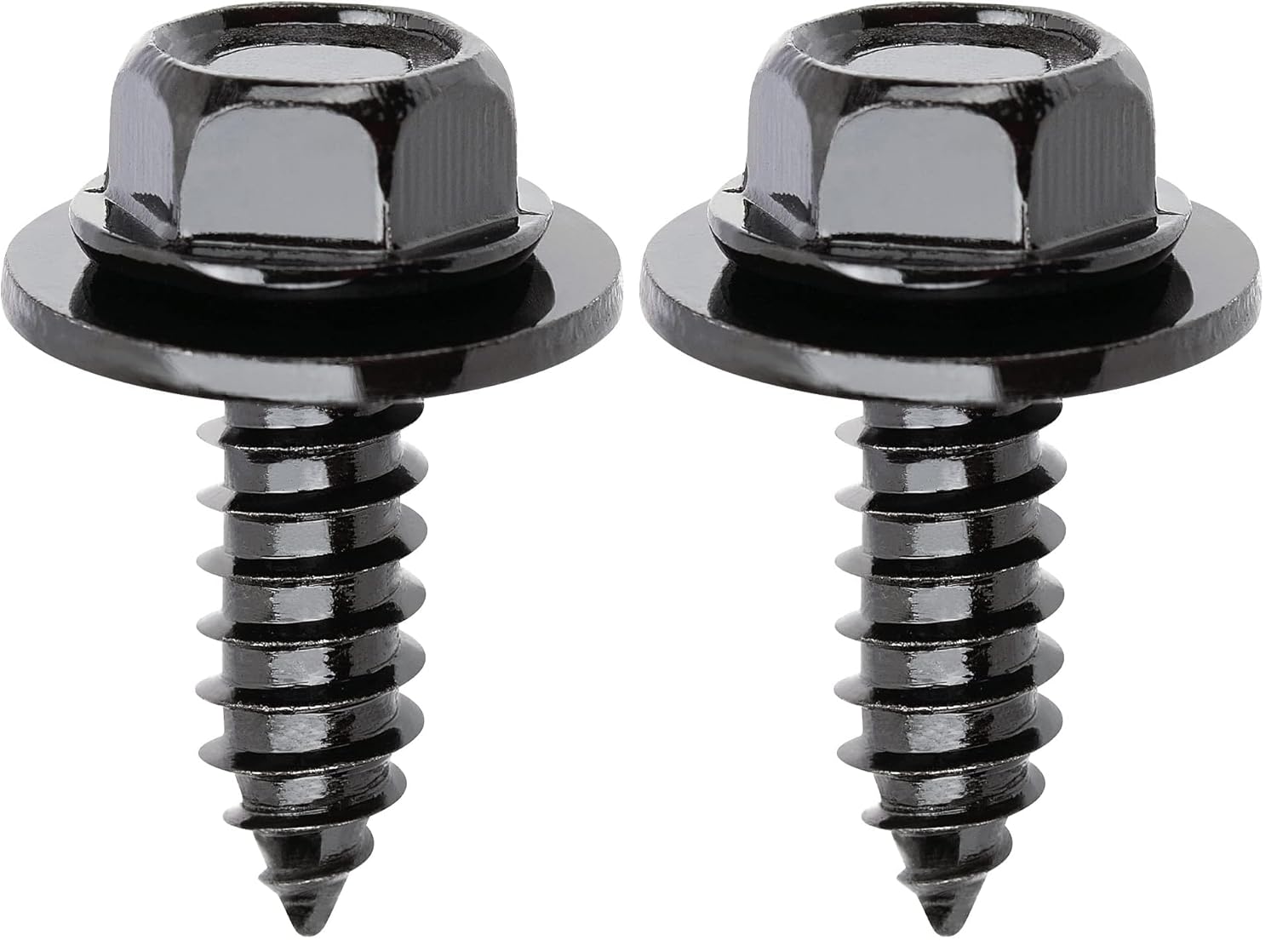 OAUTOO 30pcs M6.3-1.8 x 20mm (#14 x 25/32”) Hex Washer Head Screw for GM 11505022 (Pack of 2)