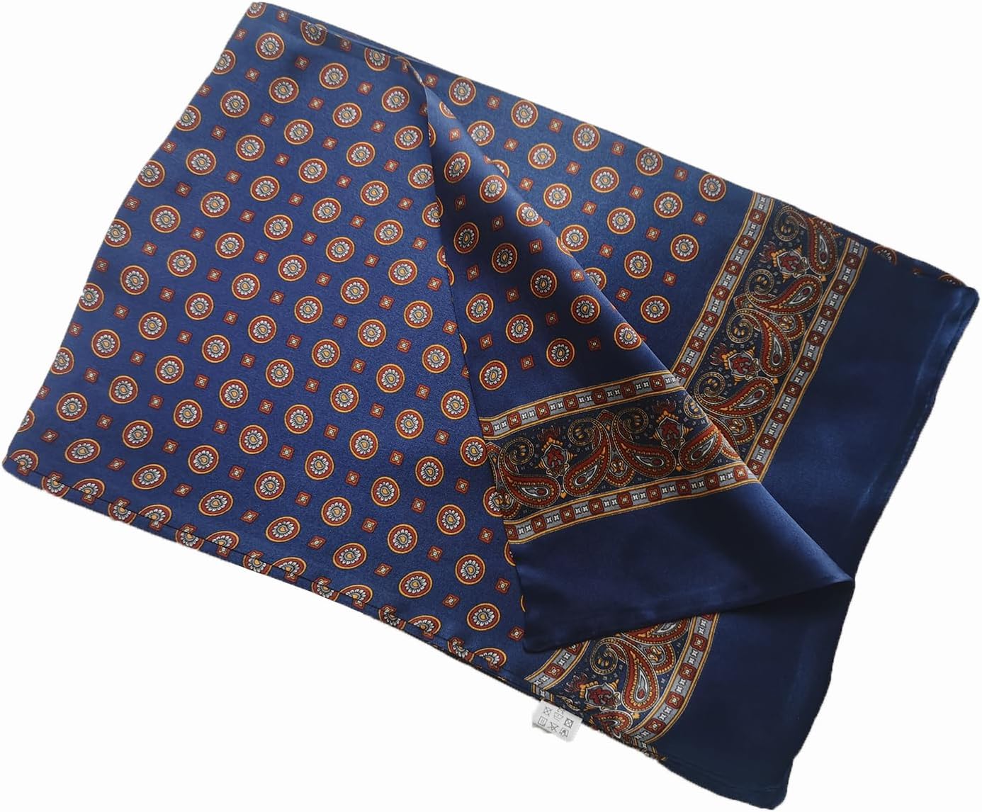 Mens 100 Silk Scarf Double Layers Fashion Wrap Neckerchief Formal Business Casual Party - Image 5